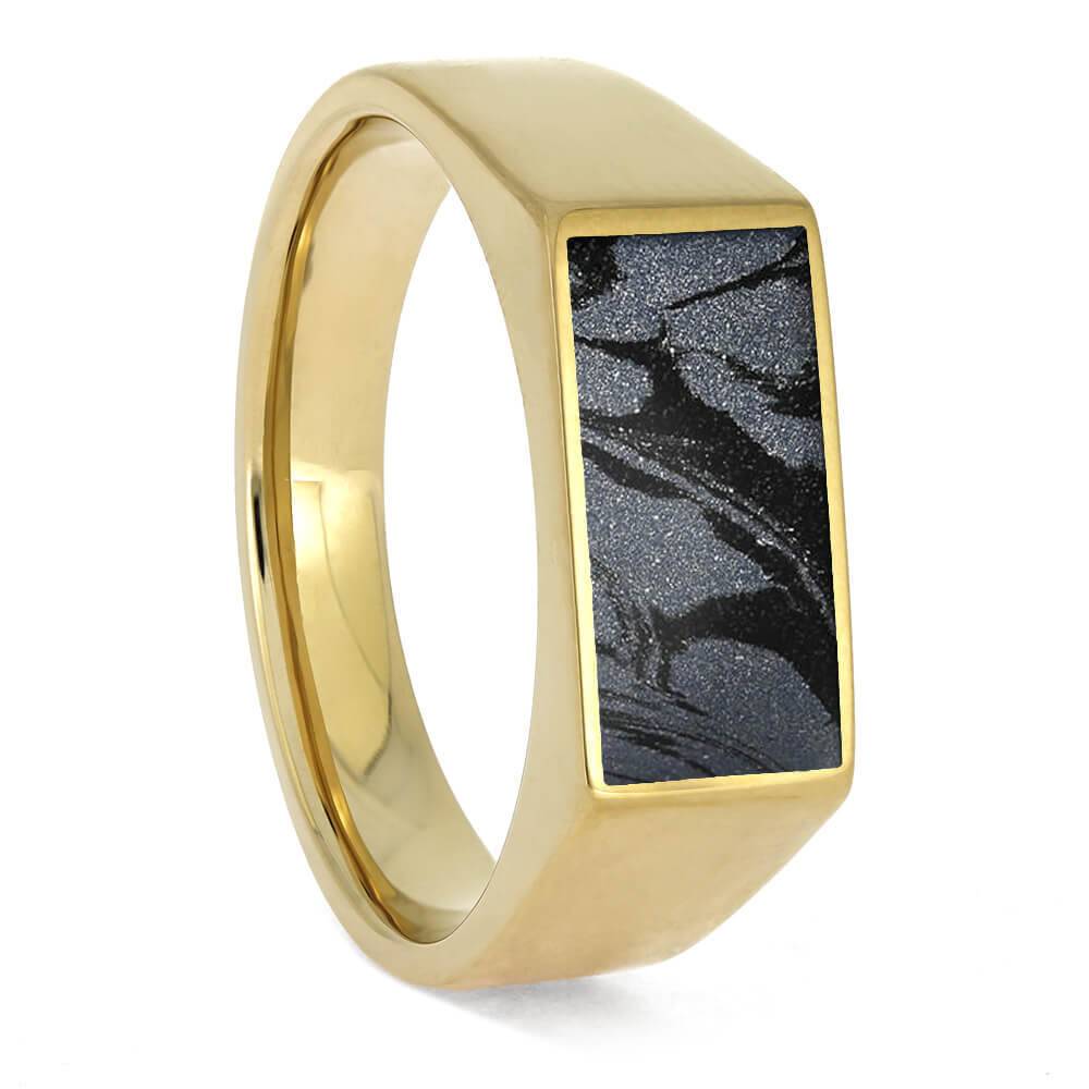 Mokume Gane Signet Ring for Men