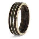 Maple Wood and Jade Wedding Band