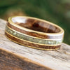 Gold and Jade Wedding Ring
