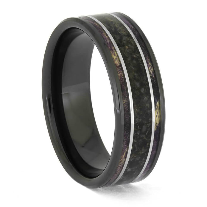 Dinosaur Bone Wedding Ring for Men