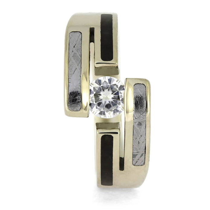 Fossil Ring with Meteorite