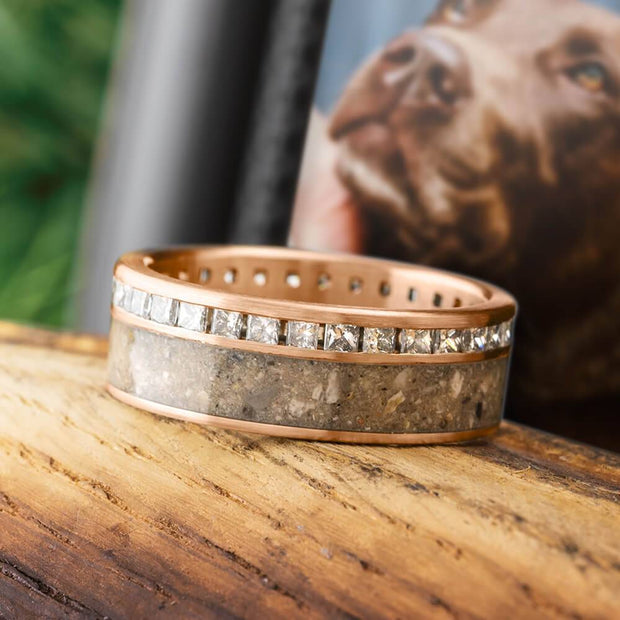 Rose Gold Ash Memorial Ring