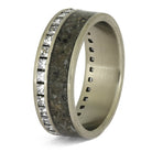 Custom Eternity Ring with Pet Ashes and Diamonds