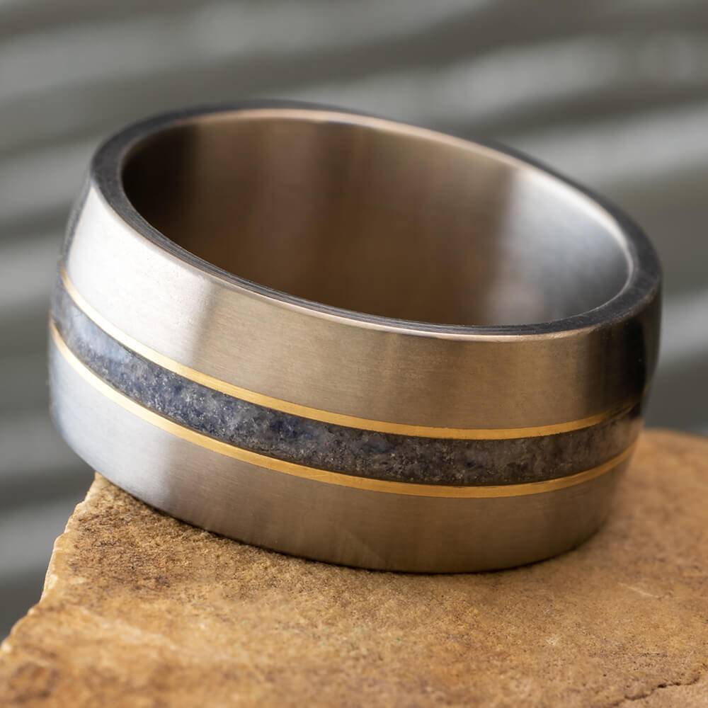 Sapphire Wedding Band for Men