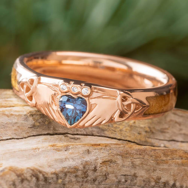 Claddagh Ring with Trinity Knot