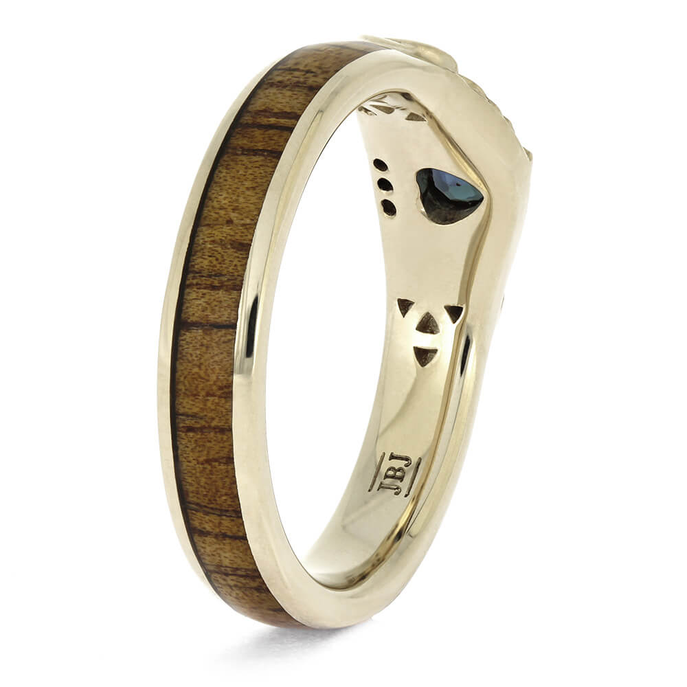 Koa Wood Claddagh Ring