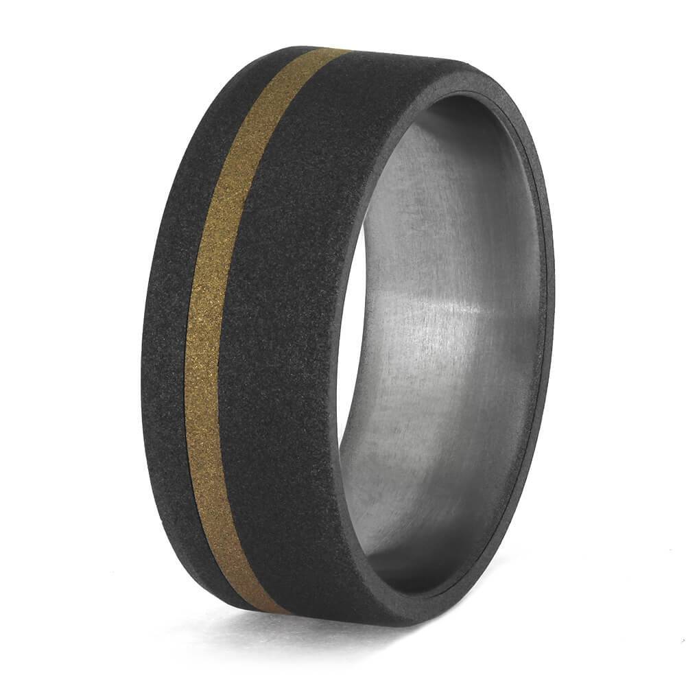 Sandblasted Minimalist Wedding Band