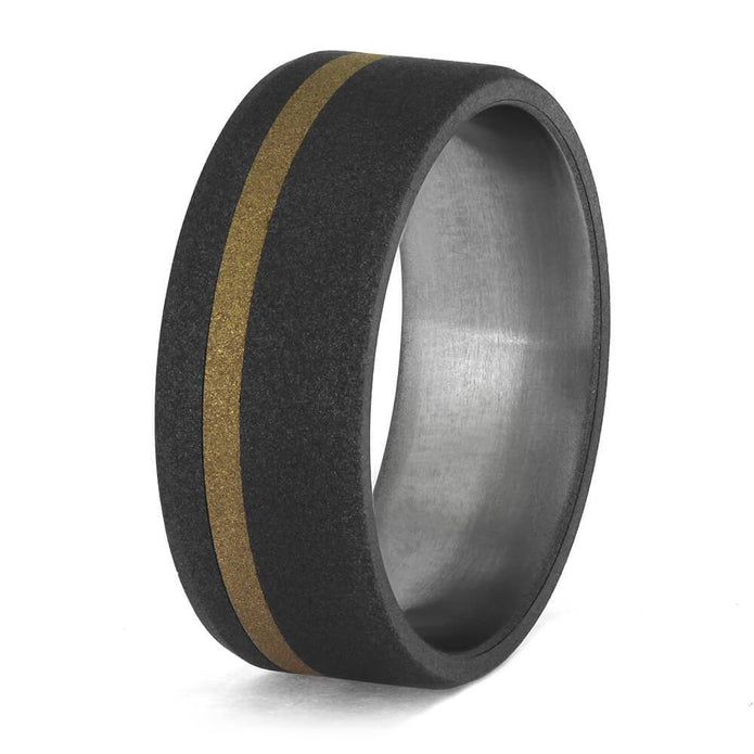 Sandblasted Minimalist Wedding Band