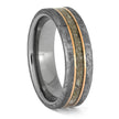 Memorial Ring with Rose Gold Pinstripes