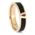 Rose Gold Ruby Ring for Men