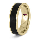 Ruby Wedding Band for Men