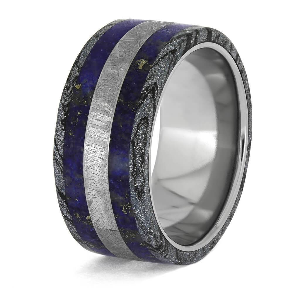 Blue Wedding Band for Men