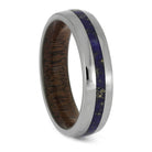 Titanium Ring with Blue Lapis Lazuli for Men and Women