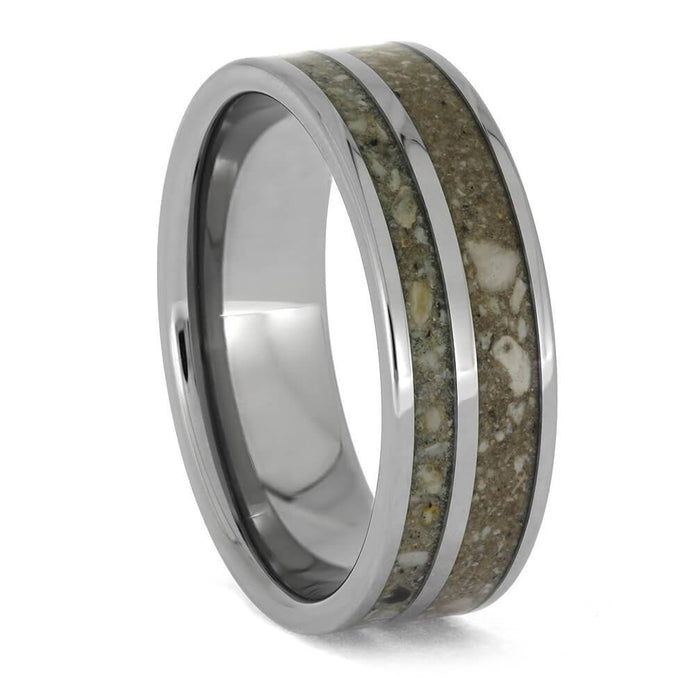 Simple Pet Memorial Ring with Ashes