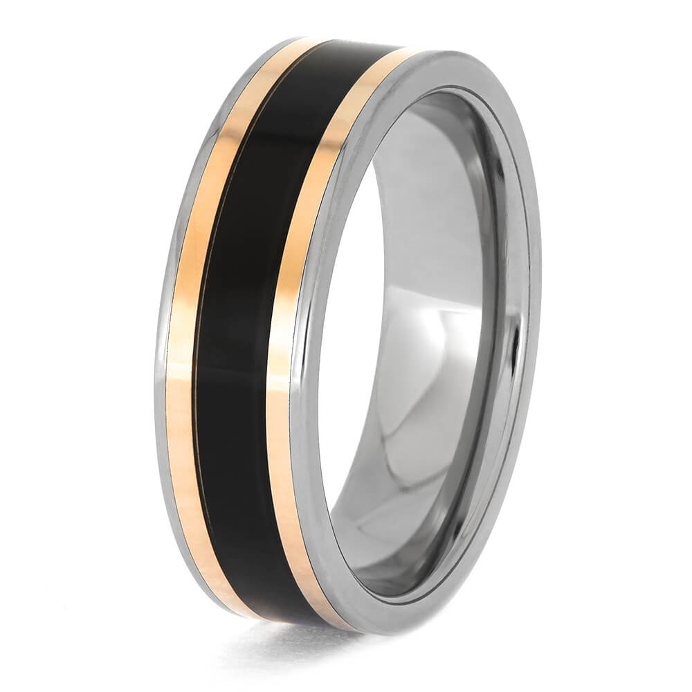 Blackwood and Titanium Ring