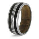 Rustic Wedding Band with Vinyl and Whiskey Barrel