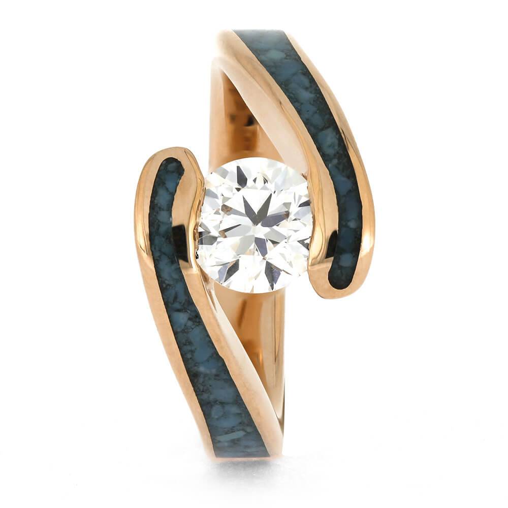 Engagement Ring with Lab Diamond