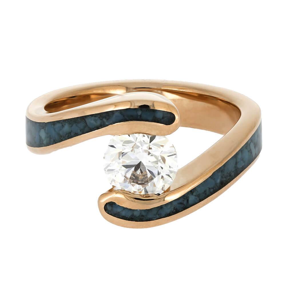 Rose Gold and Diamond Engagement Ring