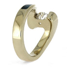 Diamond Wedding Ring with Turquoise Inlay