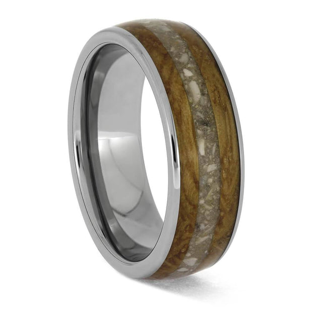 Memorial Ring with Whiskey Oak