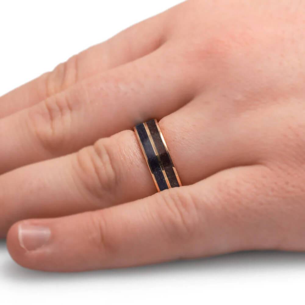 Double Birthstone Wedding Band