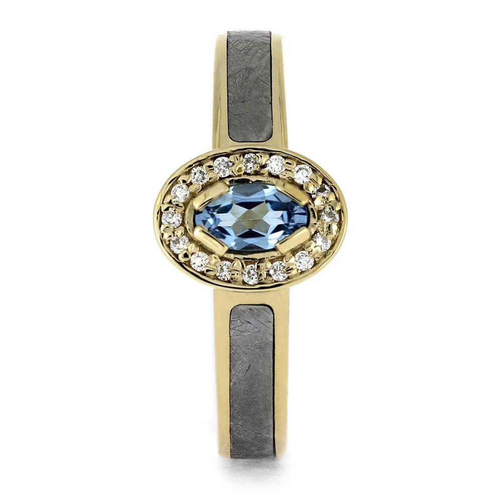 Topaz Engagement Ring with Halo