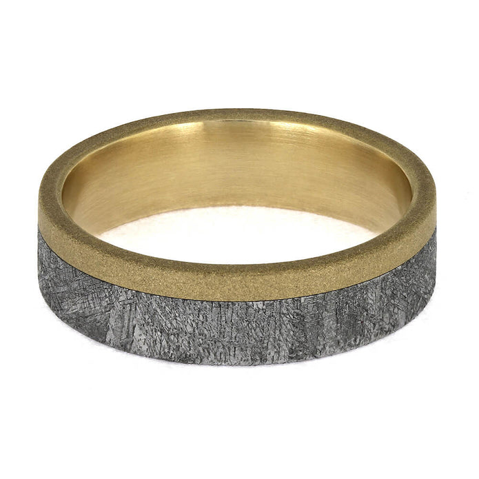 Men's YG and Meteorite Ring