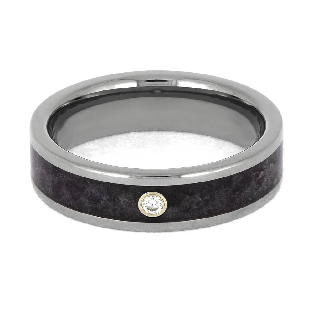 Amethyst Ring with Moissanite