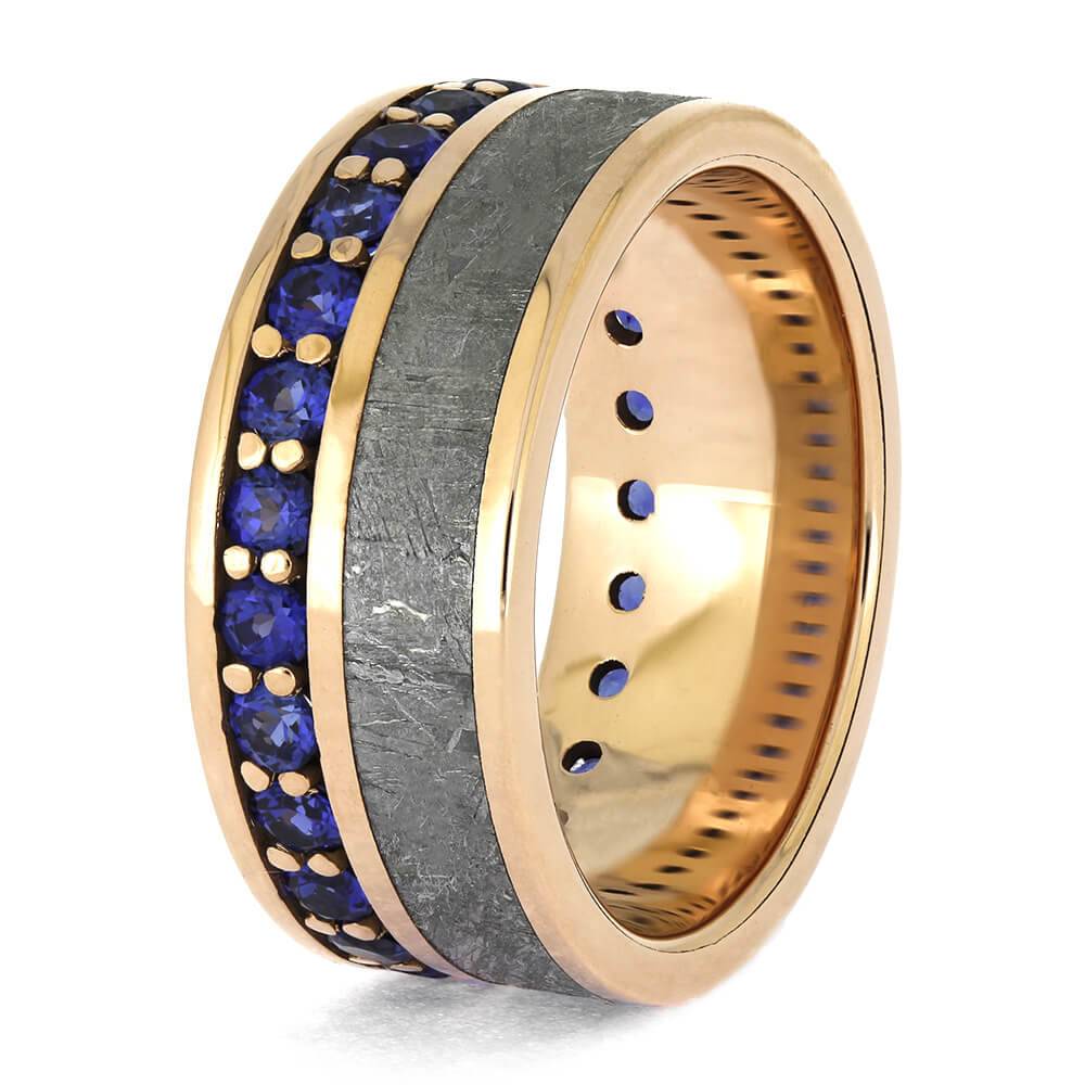 Unique Meteorite Wedding Band for Men
