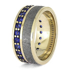 Eternity Band for Men with Meteorite