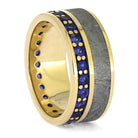 Yellow Gold Eternity Ring with Meteorite