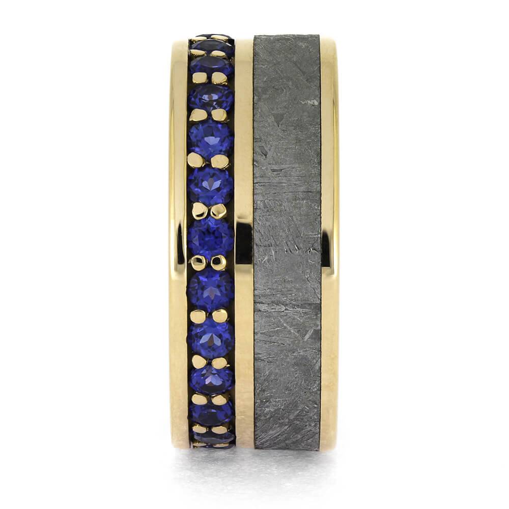 Golden Meteorite Wedding Band