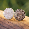Deer Antler Stud Earrings in Sterling Silver
