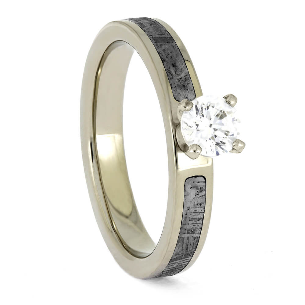 Gibeon Meteorite Engagement Ring