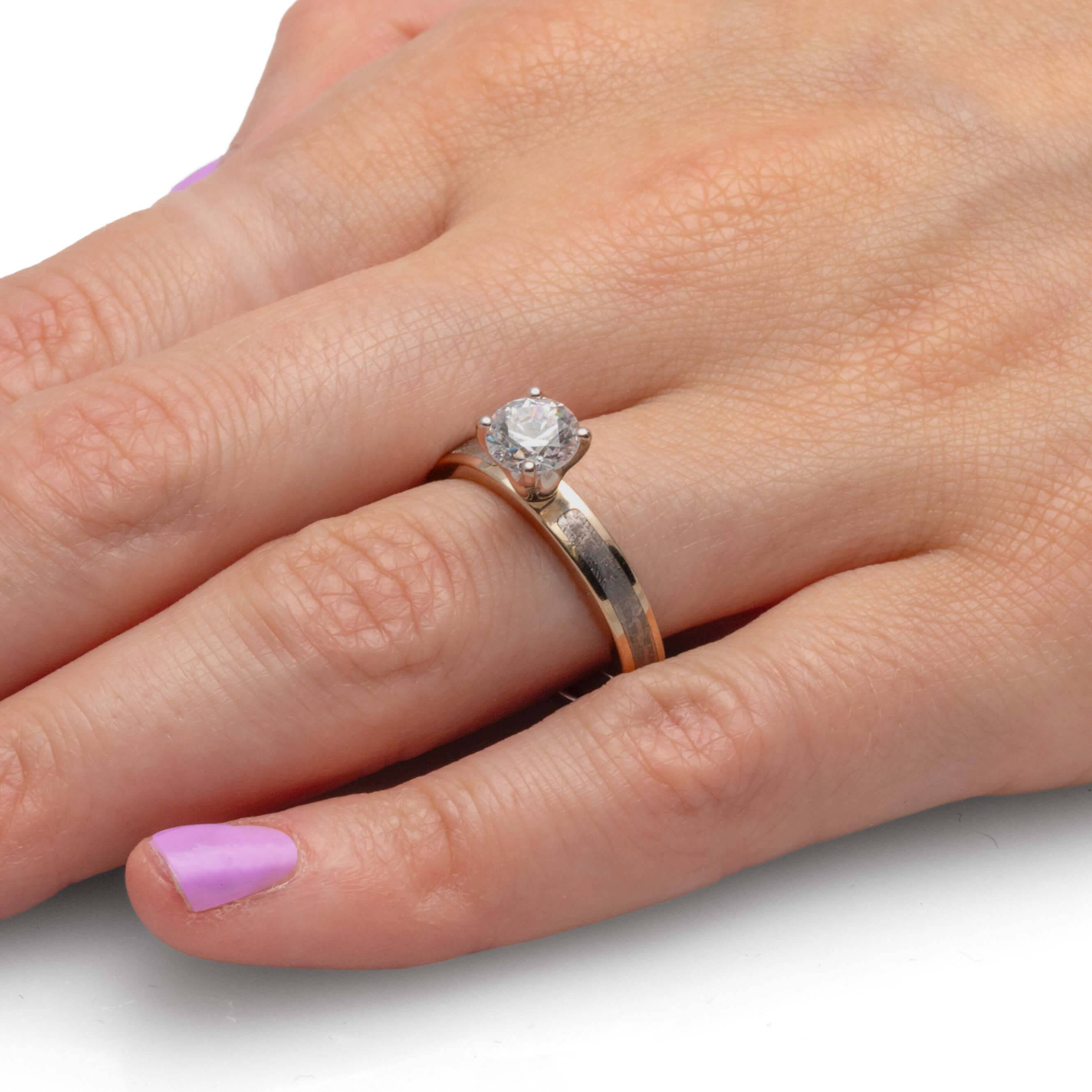 Handmade Gold Solitaire