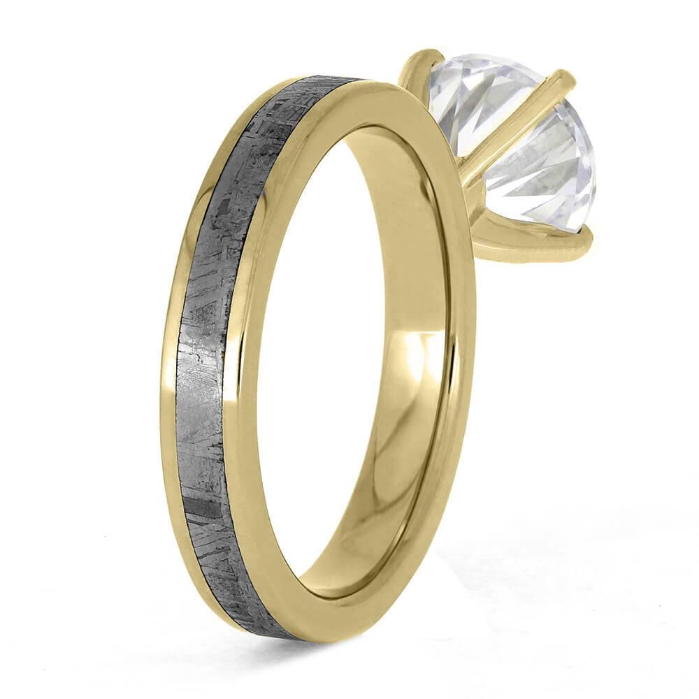 Gibeon Meteorite Engagement Ring