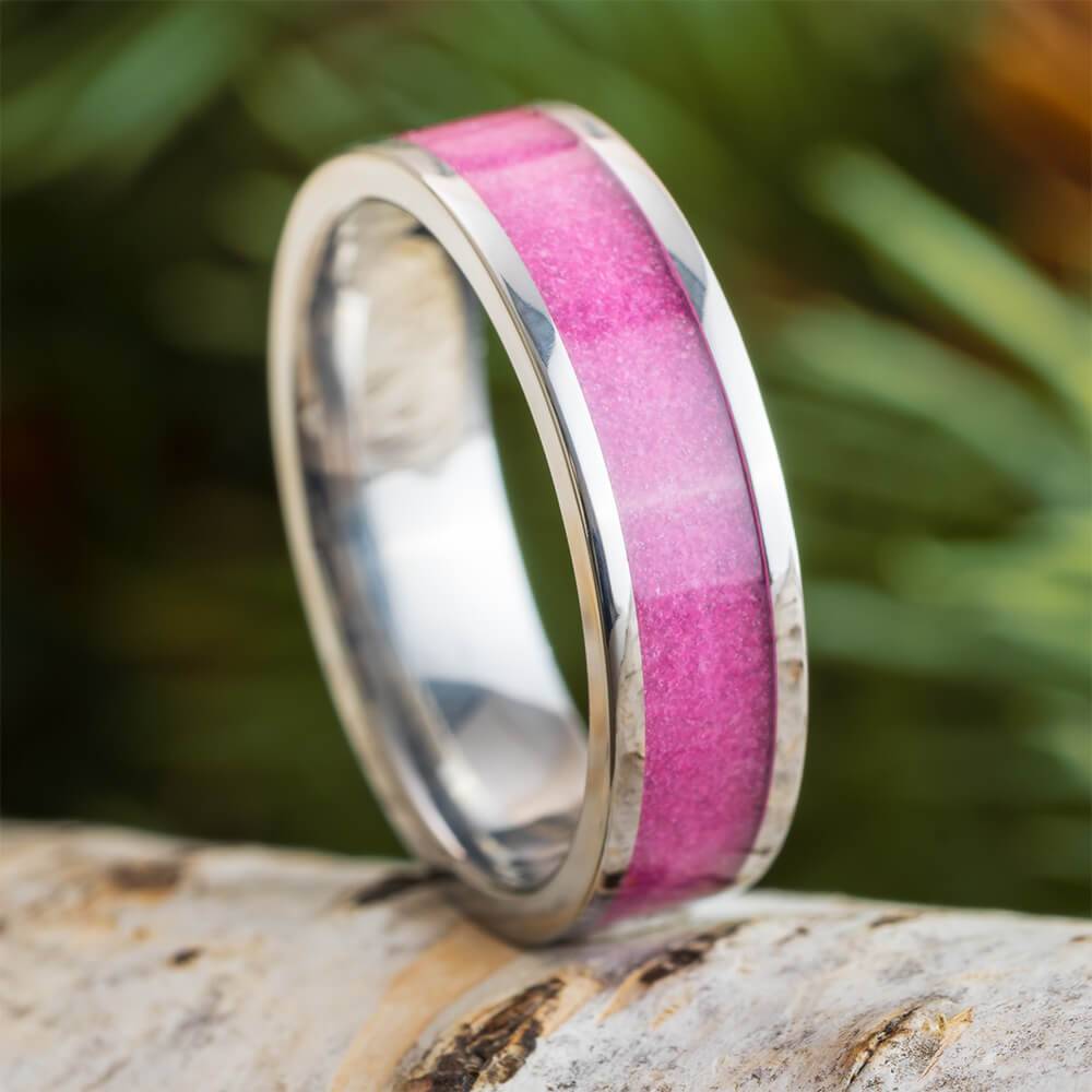 Pink Sand Wedding Band