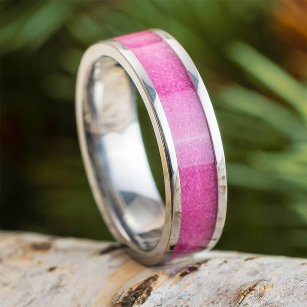 Pink Sand Wedding Band