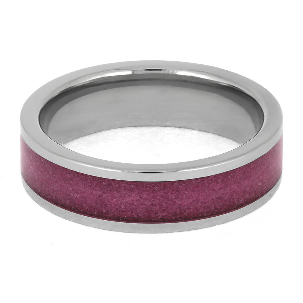 Handmade Ring with Pink Sand