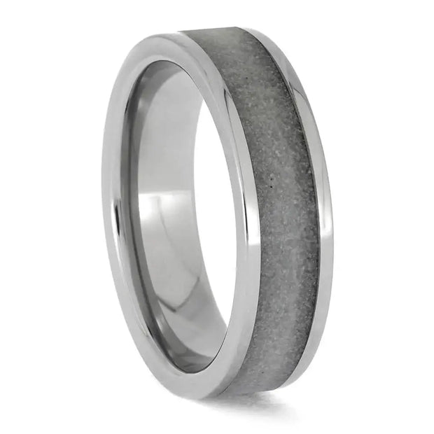 White Sand Wedding Band