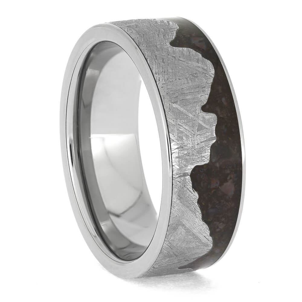 Meteorite and Fossil Ring