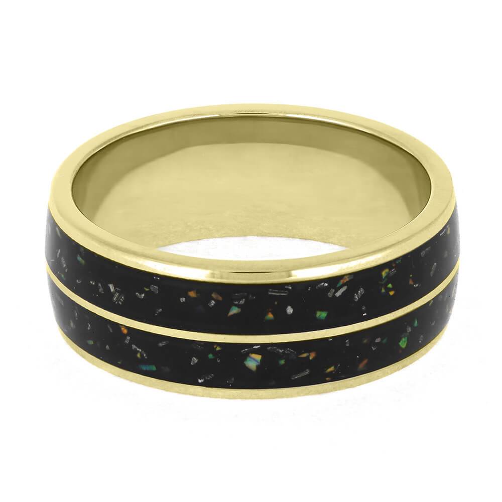 Masculine Meteorite Stardust Wedding Band