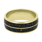 Masculine Meteorite Stardust Wedding Band