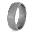 Titanium Wedding Band with Matte Finish