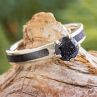 Goldstone Engagement Ring in White Gold