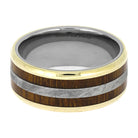 Men's Meteorite and Ironwood Wedding Band