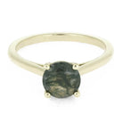 Moss Agate Engagement Ring