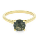 Moss Agate Engagement Ring