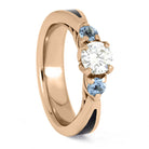 Rose Gold and Topaz Engagement Ring