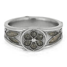 Custom Signet Ring with Floral Design